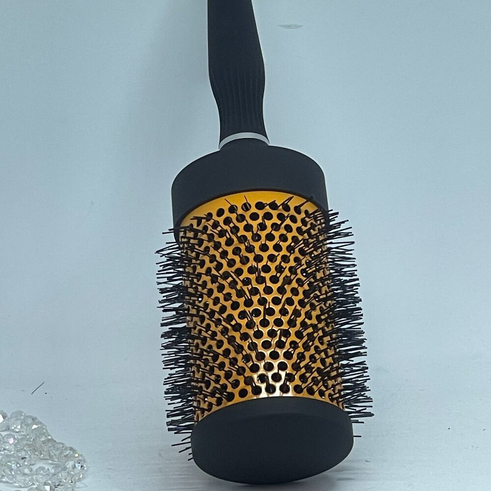 Large Styling Thermal Ionic Ceramic Round Hair Brush-2 3/4" Barrel-Orange &Black